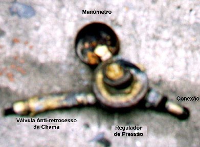 Manômetro carbonizado